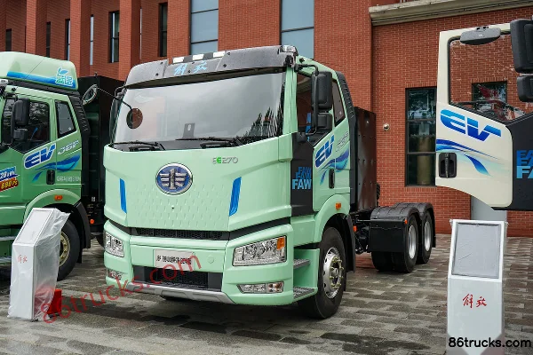 FAW Jiefang J6P 6X4(10 wheels) Electric Tractor Truck CATL 400kWh Exterior (3) | 86Trucks