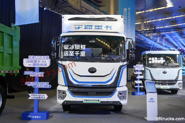 Yutong C331 4X2(6 roues) 7,8 m camion frigorifique électrique pur Shenlan 331 kWh Extérieur (2) | 86Trucks