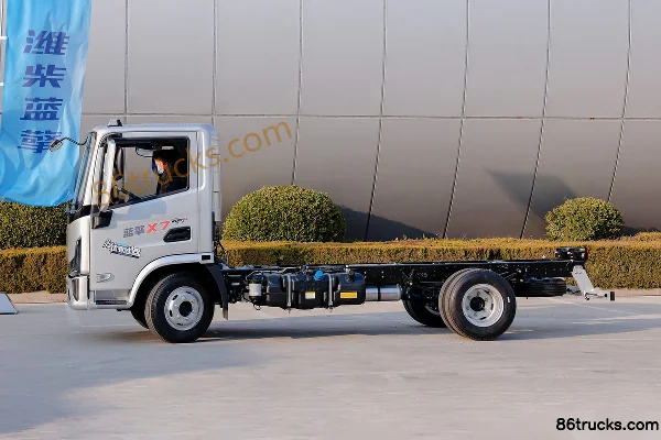 Lanqing Long X7 2.5L Diesel 180 hp 4X2(6 wheels) Fast Gear 8-Speed Wide Body 4.18m Single Row Flatbed Light Truck Exterior (3) | 86Trucks