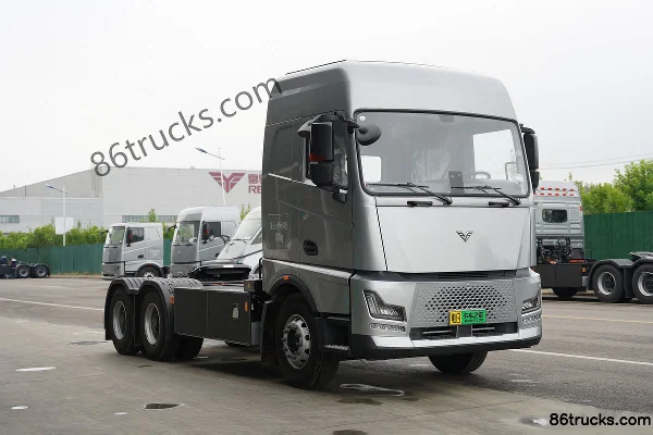 DeepWay Xingtu Standard Load Version 6X4(10 wheels) Electric Tractor Truck EVE 505kWh Exterior