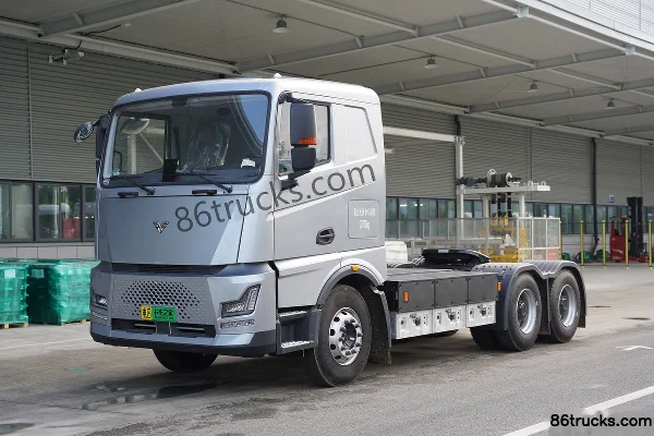 DeepWay Xingtu version composite 6X4(10 roues) tracteur routier 100% électrique à échange de batterie CATL 513 kWh Extérieur (3) | 86Trucks