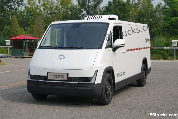 Foton Lefu MAX 2025 Yuexing Edition 2-Seat High Roof Electric Refrigerated Truck Aiyike 60.37kWh Exterior (3) | 86Trucks
