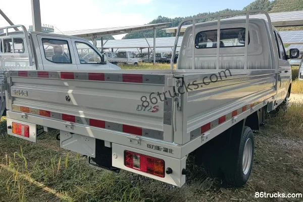 Dongfeng D72S 2026 Comfort 2L Gasoline 142 hp 4X2(6 wheels) 3.015m Double Row Flatbed Micro Truck Exterior (2) | 86Trucks