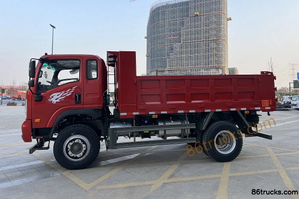 Sinotruk V3 4.3L Diesel 220 hp 4X2(6 wheels) Fast Gear 10-Speed 4.14m Half Row Dump Truck Exterior (3) | 86Trucks