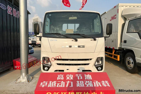JMC Nouveau Shunda Version Luxe 2,5 L diesel 136 ch 4X2(6 roues) WLY 5 vitesses 3,3 m cabine avancée avec couchette Camion plateau léger Ext