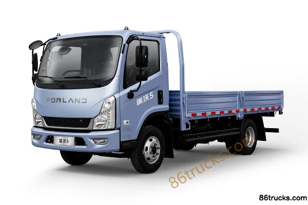Foton Times Linghang M5 150hp 4X2(6 wheels) 4.18m Single Row Flatbed Light Truck Exterior (3) | 86Trucks