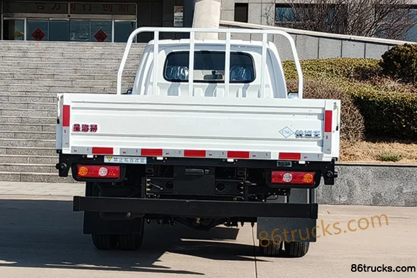 Xinghaishi Kuaijunwang X3 2L CNG 122hp 4X2(6 wheels) Hydraulic Brake 3m Double Row Flatbed Micro Truck Exterior (3) | 86Trucks