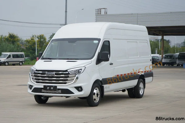 JAC New 6 Series Business Travel Version 2.5T Diesel 165 hp 3 Seats High Roof Panel Van Exterior (3) | 86Trucks
