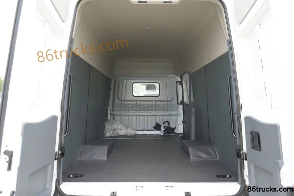 JAC New 6 Series Business Travel Version 2.5T Diesel 165 hp 3 Seats High Roof Panel Van Cargo Box (1) | 86Trucks