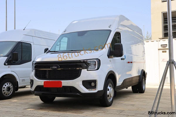 JMC Transit T8 2024 Business Edition 2.3T Diesel 174 hp Automatic 2WD 14-Seat Mid Roof Single Rear Tire Passenger Bus Exterior (3) | 86Truck