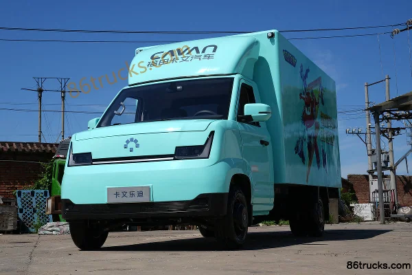 Foton Ledi Yuexing Edition Hydraulic Brake 3.8m Single Row Pure Electric Box Van Mini Truck Aiyike 71.63kWh 4X2(6 wheels) Exterior (3) | 86T