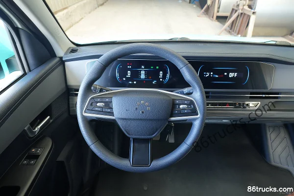 Foton Ledi Yuexing Edition Hydraulic Brake 3.8m Single Row Pure Electric Box Van Mini Truck Aiyike 71.63kWh 4X2(6 wheels) Cab (1) | 86Trucks
