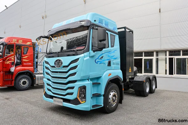 FAW Jiefang Yingchi 6X4(10 wheels) Battery Swap Pure Electric Tractor Truck CATL 400.61kWh Exterior (3) | 86Trucks