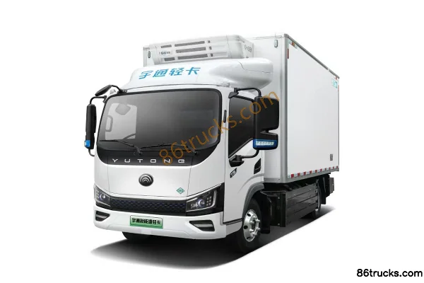 Yutong T5 4X2(6 wheels) 4.02m Single Row Fuel Cell Refrigerated Truck Shenlan 100.46kWh Exterior (2) | 86Trucks