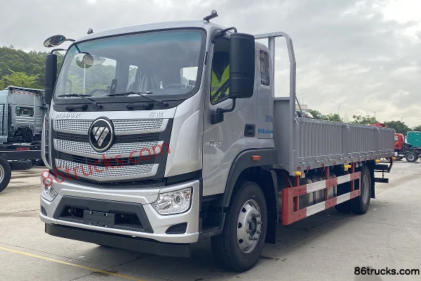 Foton AR Series 4.3L Diesel 240hp 4X2(6 wheels) Fast Gear 8-speed Flat Roof 6.8m Semi-Sleeper Flatbed Cargo Truck Exterior (3) | 86Trucks