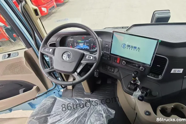 SHACMAN Delong S6000 Flagship Edition 14.6L LNG 630hp 6X4(10 wheels) Fast Gear 12-Speed AMT Automatic Tractor Truck Cab (1) | 86Trucks