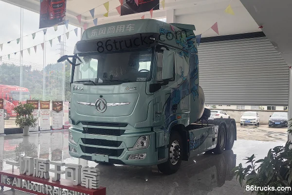 Dongfeng Tianlong Flagship KX King Edition 14.5L LNG 630hp 6X4(10 wheels) Dongfeng 12-speed AMT automatic tractor truck Exterior (3) | 86Tru