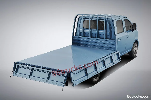 Changan Kuayue Xingta Flagship Edition 2L Gasoline 139hp 4X2(6 wheels) WLY 5-Speed Hydraulic Brake 3.05m Double Row Flatbed Micro Truck Chas