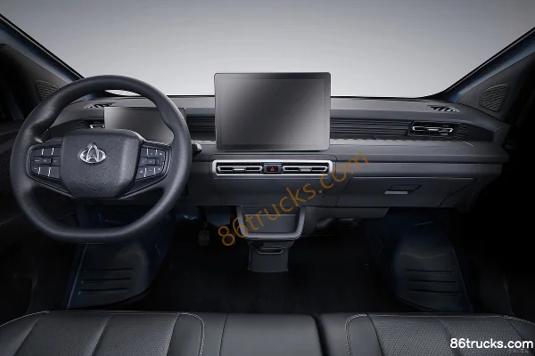 Changan Kuayue Xingta EV Édition Flagship Frein hydraulique 3,8 m Monoplace Camion plateau électrique pur EVE 66,54 kWh 4X2(6 roues) Cabine