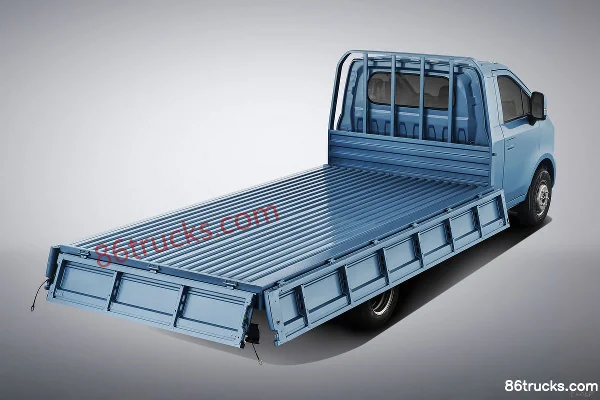 Changan Kuayue Xingta EV Édition Flagship Frein hydraulique 3,8 m Monoplace Camion plateau électrique pur EVE 66,54 kWh 4X2(6 roues) Châssis