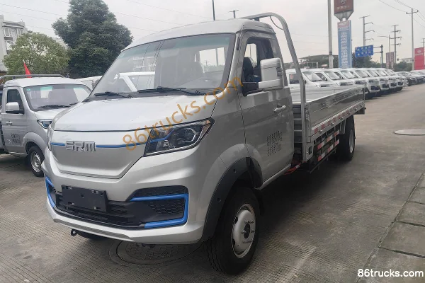 SRM Xinyuan T5L EV version urbaine 3,7 m simple cabine plateau électrique pur CATL 55,7 kWh 4X2(6 roues) Extérieur (3) | 86Trucks