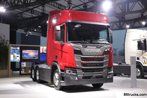Scania New 500R Oriental Flame Edition 12.7L diesel 500hp 6X2R Scania 14-speed AMT automatic tractor truck Exterior
