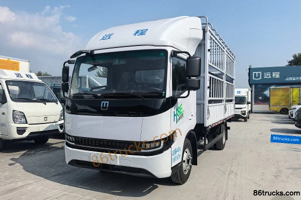 FARIZON Xingzhi H8E Zhiyun Edition 4.5T 4.1m Single Row Electric Cargo Truck with Stake Sides 81.14kWh 4X2(6 wheels) Exterior (3) | 86Trucks