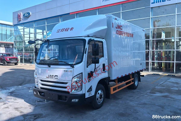 JMC Kaiyun Blue Whale 160ch 4X2(6 roues) camion léger fourgon 4,2m cabine simple Extérieur (3) | 86Trucks