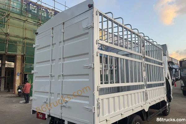 Foton Zhilan EL air brake 4.17m single-row pure electric stake truck CATL 100.07kWh 4X2(6 wheels) Body (3) | 86Trucks