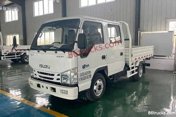 Isuzu 100P 120hp 4X2(6 wheels) 2.56m double-row flatbed light truck (China VI) Exterior (3) | 86Trucks