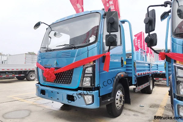 Sinotruk HOWO Hanjiang 4.15m Single Row Pure Electric Flatbed Light Truck Sinotruk 81.87kWh 4X2(6 wheels) Exterior (3) | 86Trucks