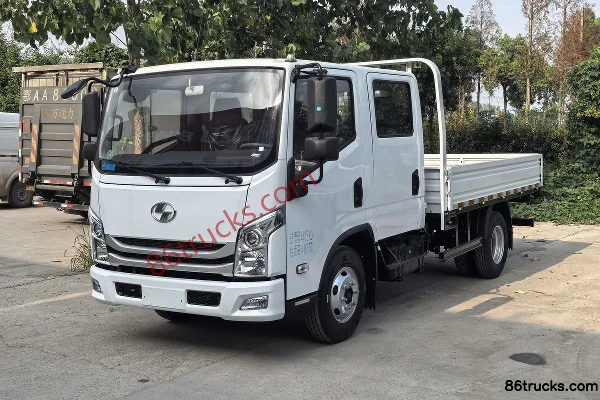 Yuejin Beyond C300-33 150 ch 4X2(6 roues) 3.105 m Camion léger à ridelles avec cabine double Extérieur (3) | 86Trucks