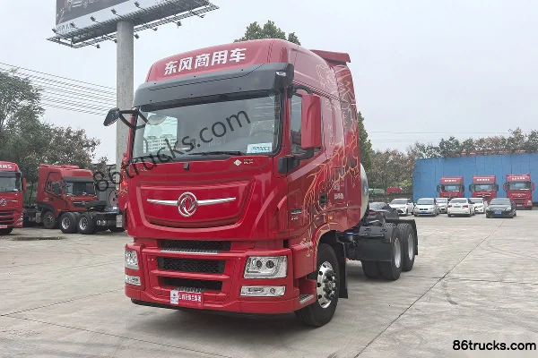 Dongfeng Tianlong Flagship KX New Rongyao Edition 15.5L LNG 630hp 6X4(10 wheels) Dongfeng 14-Speed Tractor Truck Exterior (3) | 86Trucks