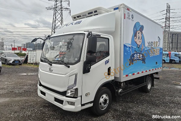 Yuejin Dana T1 Tianxing Edition 4X2(6 wheels) 4.09m Single Row Pure Electric Refrigerated Truck CATL 100.07kWh Exterior (3) | 86Trucks