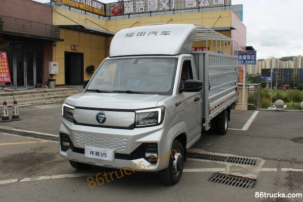 Foton V5 3.8m single-row pure electric cage micro truck EVE 65.66kWh 4X2(6 wheels) Exterior (3) | 86Trucks