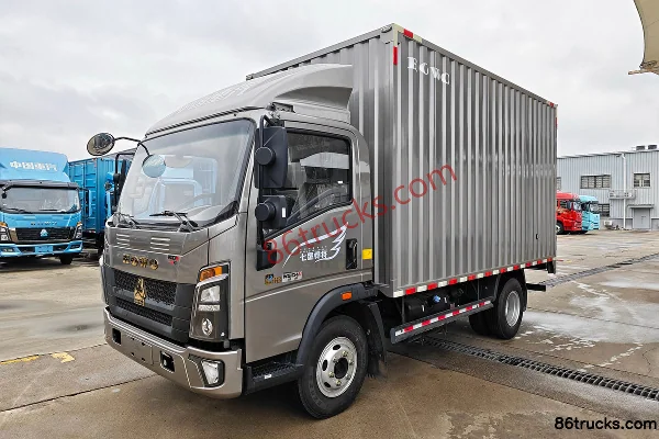 Sinotruk HOWO Hanjiang 155hp 4X2(6 wheels) 4.15m Single-Row Van Light Truck Exterior (3) | 86Trucks