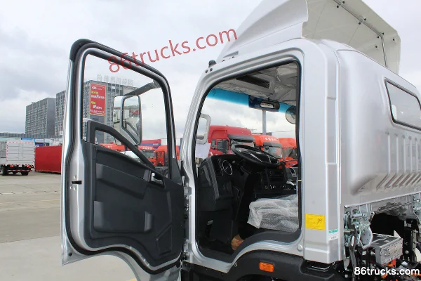 Sinotruk Hanjiang 4.15m Single Row Pure Electric Cargo Cage Truck CATL 140.41kWh 4X2(6 wheels) Cab (1) | 86Trucks