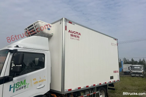 FARIZON Xingzhi H8M Zhiyun Edition 4X2(6 wheels) 4.02m Single Row Methanol Plug-in Extended Range Hybrid Refrigerated Truck Mengguli 21.02kW