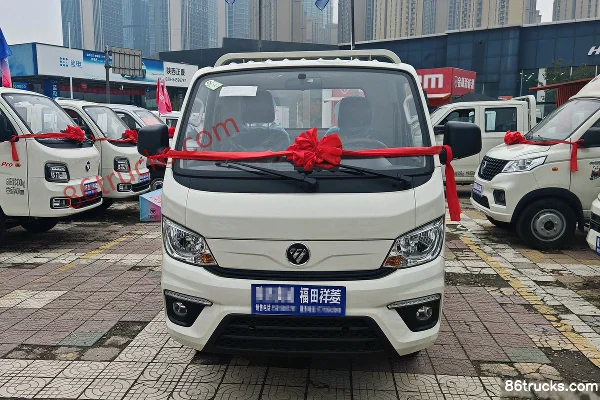 Foton Xiangling M1 Comfort 1.6L 105hp 4X2(6 wheels) CNG 3.3m Single Row Flatbed Micro Truck Exterior (2) | 86Trucks