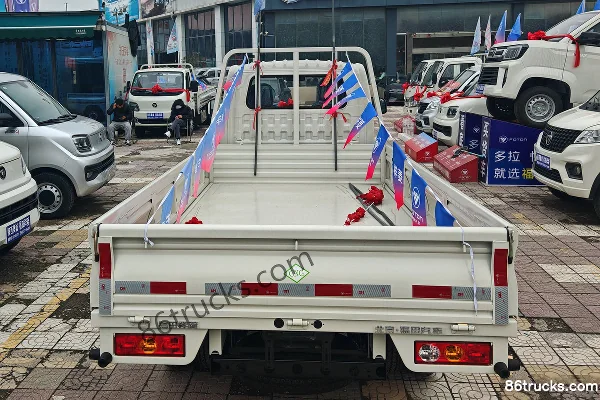 Foton Xiangling M1 Comfort 1.6L 105hp 4X2(6 wheels) CNG 3.3m Single Row Flatbed Micro Truck Body (3) | 86Trucks