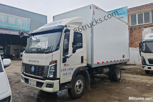 Sinotruk HOWO Tongshuai 4X2(6 wheels) 4.08m Single Row Pure Electric Refrigerated Truck 140.41kWh Exterior (3) | 86Trucks