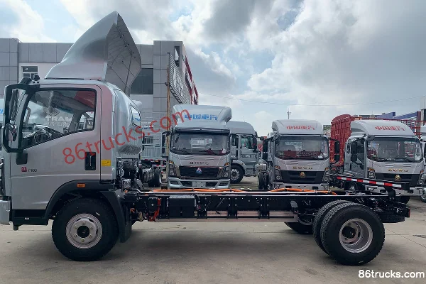 Sinotruk HOWO Tongshuai 4,15 m cabine simple fourgon à claire-voie électrique pur CATL 100,07 kWh 4X2(6 roues) Extérieur (3) | 86Trucks