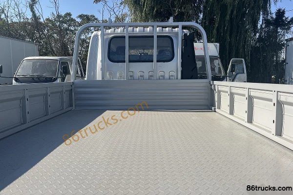 Shidai Linghang S1 2.2L CNG 133hp 4X2(6 wheels) 3.19m double-row flatbed micro truck Body (3) | 86Trucks