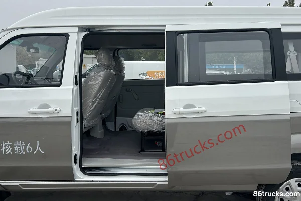 Jinbei New Hiace X30L 2023 Edition Caifu 102ch 1.5L essence 6/7 places microvan (avec climatisation centrale) Caisse (1) | 86Trucks