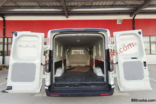 King Long Chuangwei Hongtu 3-Seat Pure Electric Enclosed Cargo Van 64kWh Chassis (1) | 86Trucks