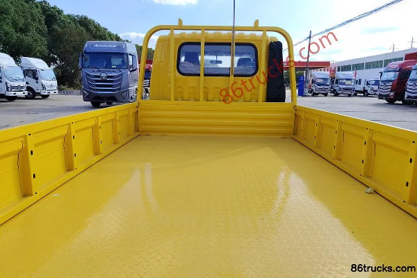 Foton Aoling M Card 1.5L 136hp 4X2(6 wheels) Gasoline 3.19m Double Row Flatbed Mini Truck Body (3) | 86Trucks