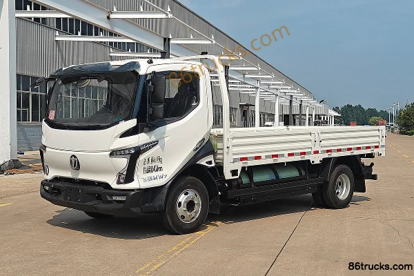 FeidiMW7 2.7L CNG 190hp 4X2(6 wheels) Shaochi 8-speed air brake 4.15m single-row flatbed light truck Exterior (2) | 86Trucks
