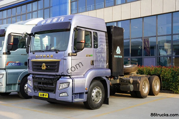 Sitrak SITRAK G7M 6X4(10 wheels) Pure Electric Tractor Truck CATL 528kWh Exterior (3) | 86Trucks