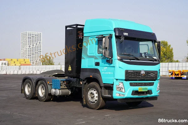 Sinotruk HOWO V7-X 6X4(10 wheels) battery swap pure electric tractor truck CATL 400kWh Exterior