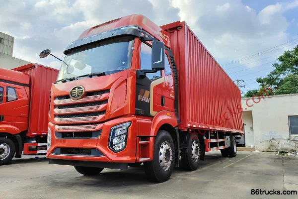 FAW Jiefang J6G Linghang Edition 320hp 6X2(8 wheels) 8.7m cage cargo truck (China VI) Exterior (3) | 86Trucks